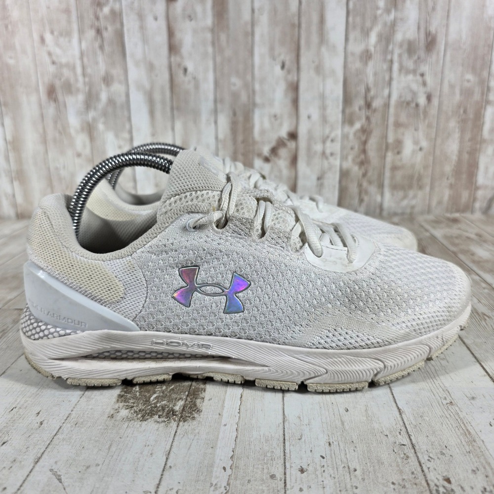 Under Armour HOVR Sonic 6 Womens Running Shoes White  3026141-100 Size 10